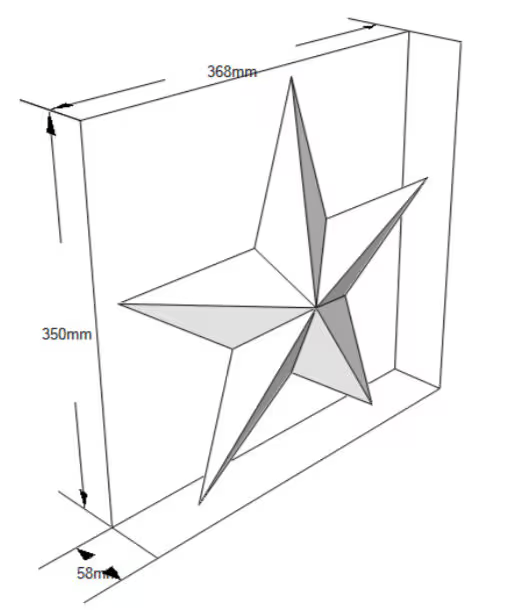 Star Metal Welding DXF Pattern