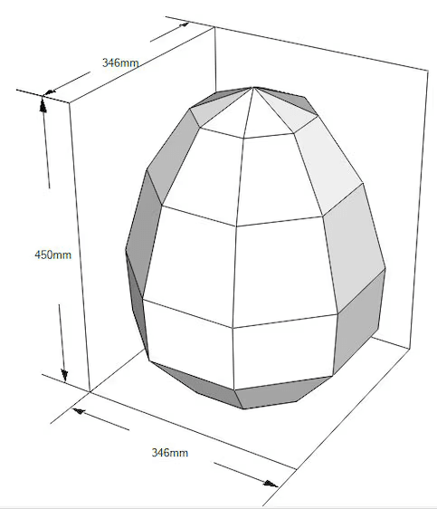 Egg Metal Welding DXF Pattern