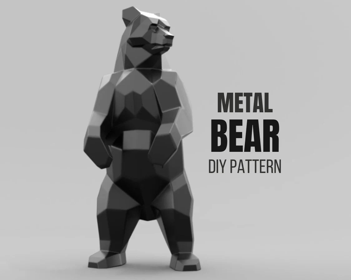 Bear Metal Welding DXF Pattern