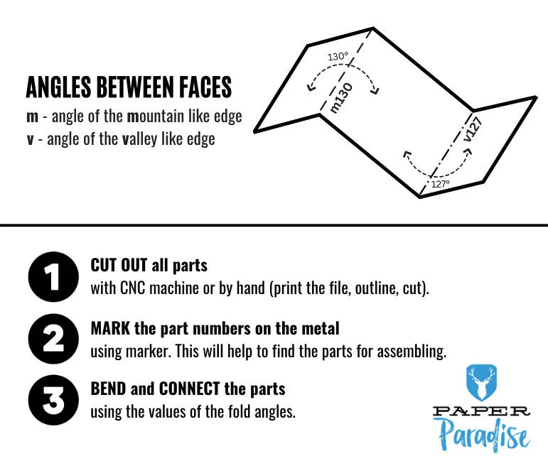 Bear Metal Welding DXF Pattern