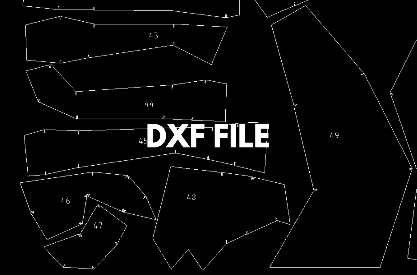 Bull Metal Welding DXF Pattern