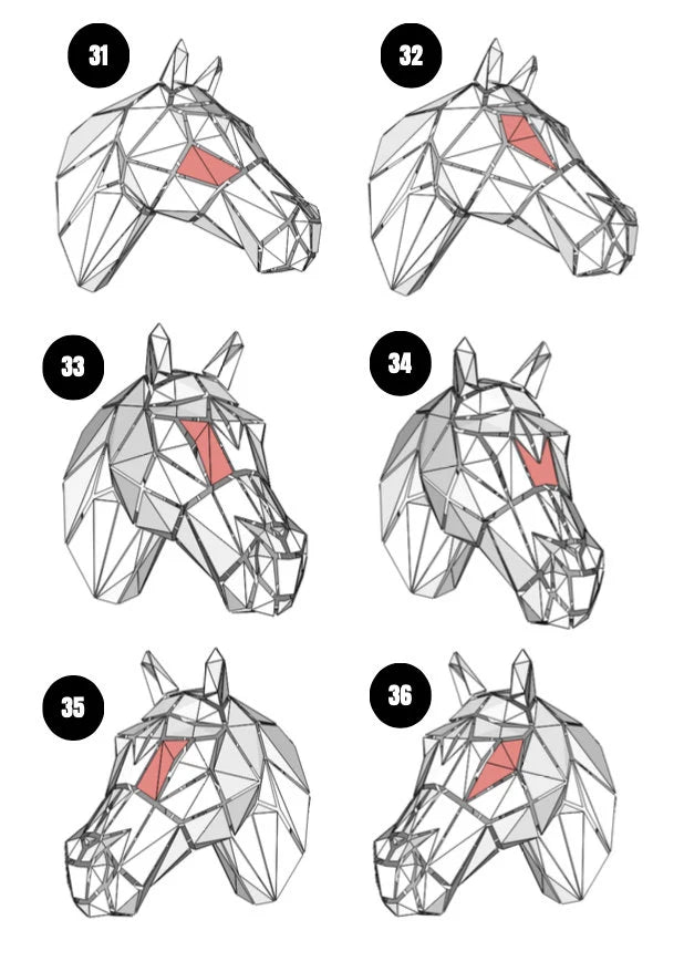 Horse Head Metal Welding DXF Pattern