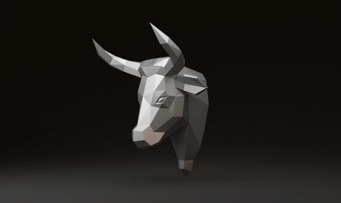 Bull Head Metal Welding DXF Pattern