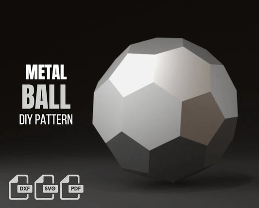 Football Metal Welding DXF Pattern