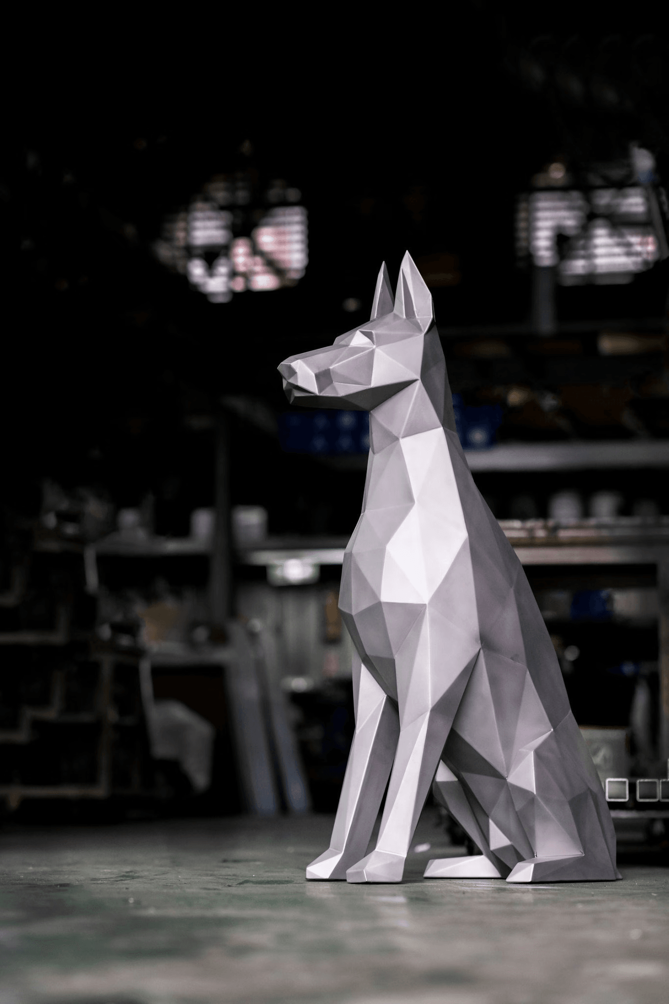 Doberman Metal Welding DXF Pattern