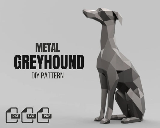 Greyhound Metal Welding DXF Pattern