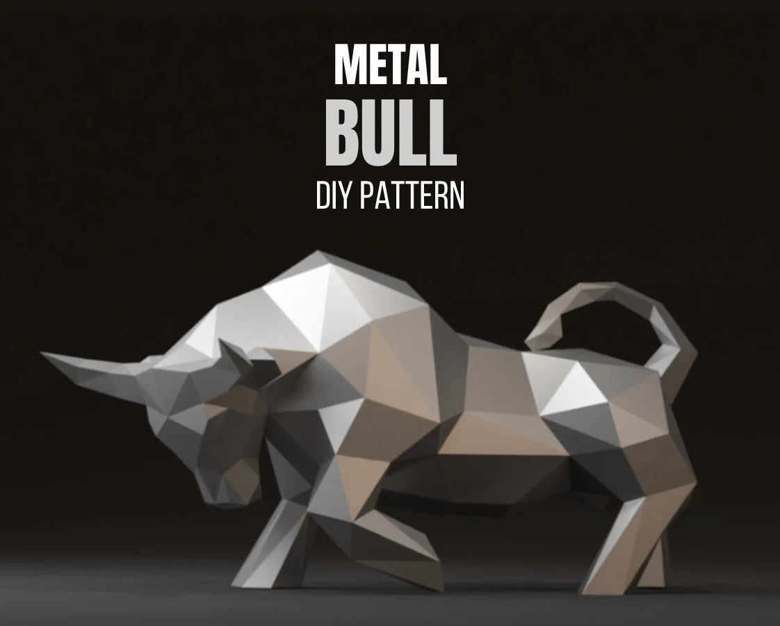 Bull Metal Welding DXF Pattern