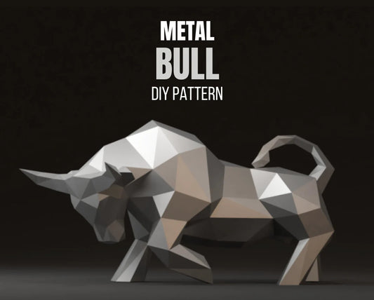 Bull Metal Welding DXF Pattern