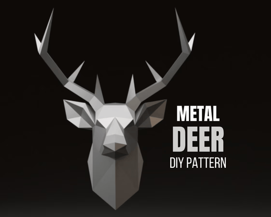 Deer Head Metal Welding DXF Pattern