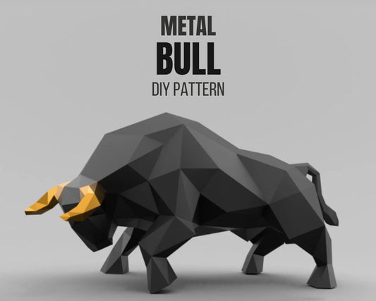 Bull Metal Welding DXF Pattern