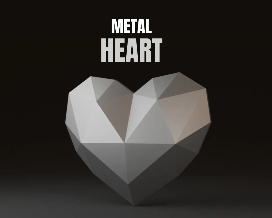 Heart Metal Welding DXF Pattern