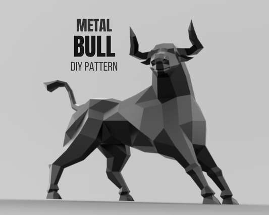 Bull Metal Welding DXF Pattern