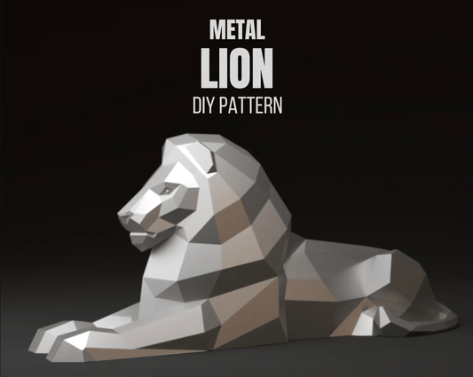 Lion Metal Welding DXF Pattern